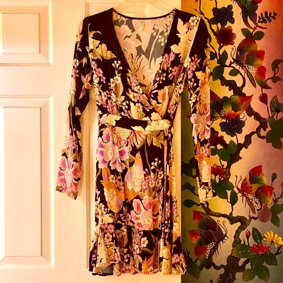🌺🎉HP🎉🌺 NWOT Spell & The Gypsy Blue Skies Wrap Dress - Picture 13 of 16